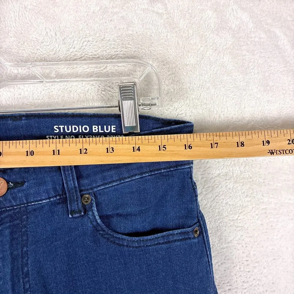 Mugsy Jeans Mens 32x32 Studio Blues Stretch Slim Straight Preppy Going Out